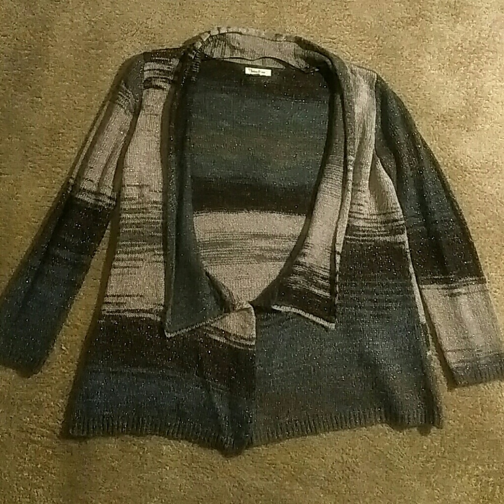 Front open sweater